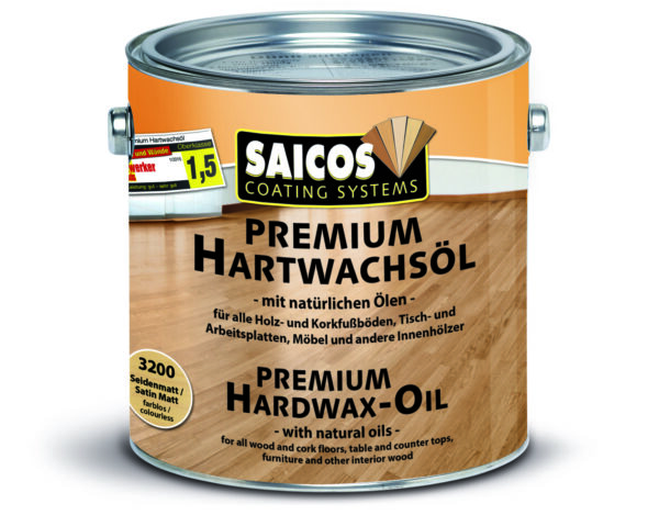 Saicos Hårdvaxolja svart 3319 Ultramatt 2.5L