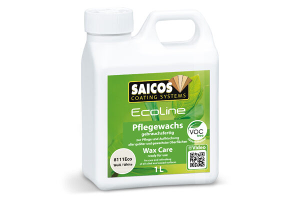 Saicos Wax Care underhållsvax 8111 eco Vit 1L