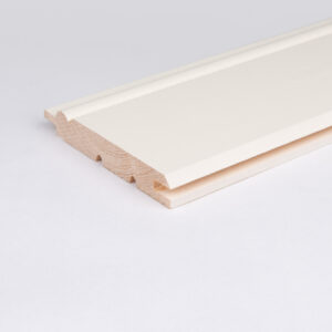 Panel Dalapanel furu 15x95mm a-sort pärlspont vitmålad